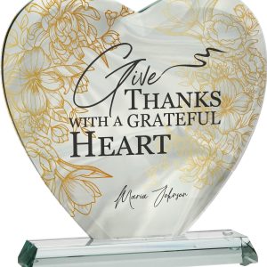 Trofeu sticlă inimă G031
