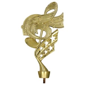 Figurină Trofeu Muzică și Canto, Cheia Sol - Figurina B661/MUS